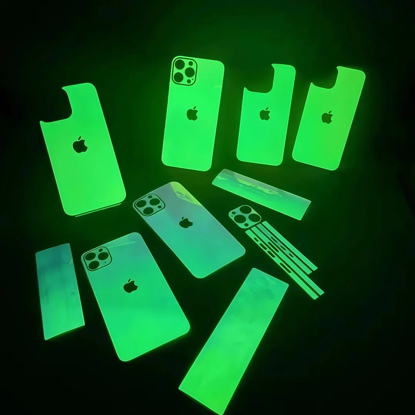 Luminous Glow-in-the-Dark UV Film Screen Protector with Back Cover Border