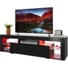 LED Entertainment Center for TV, Modern TV Console with 2 Drawers, TV Stands for Living Room 1