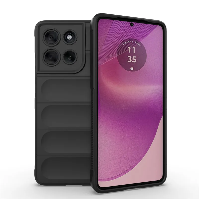 Shockproof Rubber Silicone Protective Bumper Case: Enhanced Cover for Motorola Moto G-Series