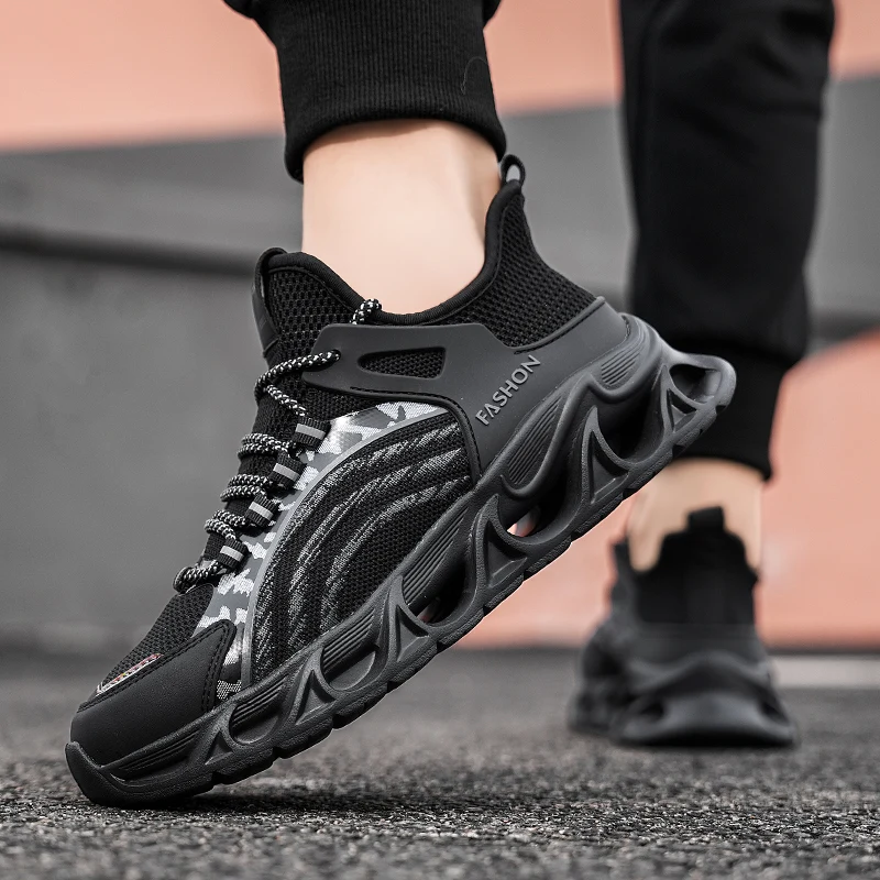 Men's Lightweight Fashionable Running Shoes Men's Breathable Casual Sports Shoes, Wear-Resistant Outsole Casual Sports Shoes