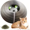 Kitten Curl Toy Foldable Magic Organ Cat Scratching Board Durable Recyclable Cardboard Cat Scratcher Cat Bed Interactive Scratch 5