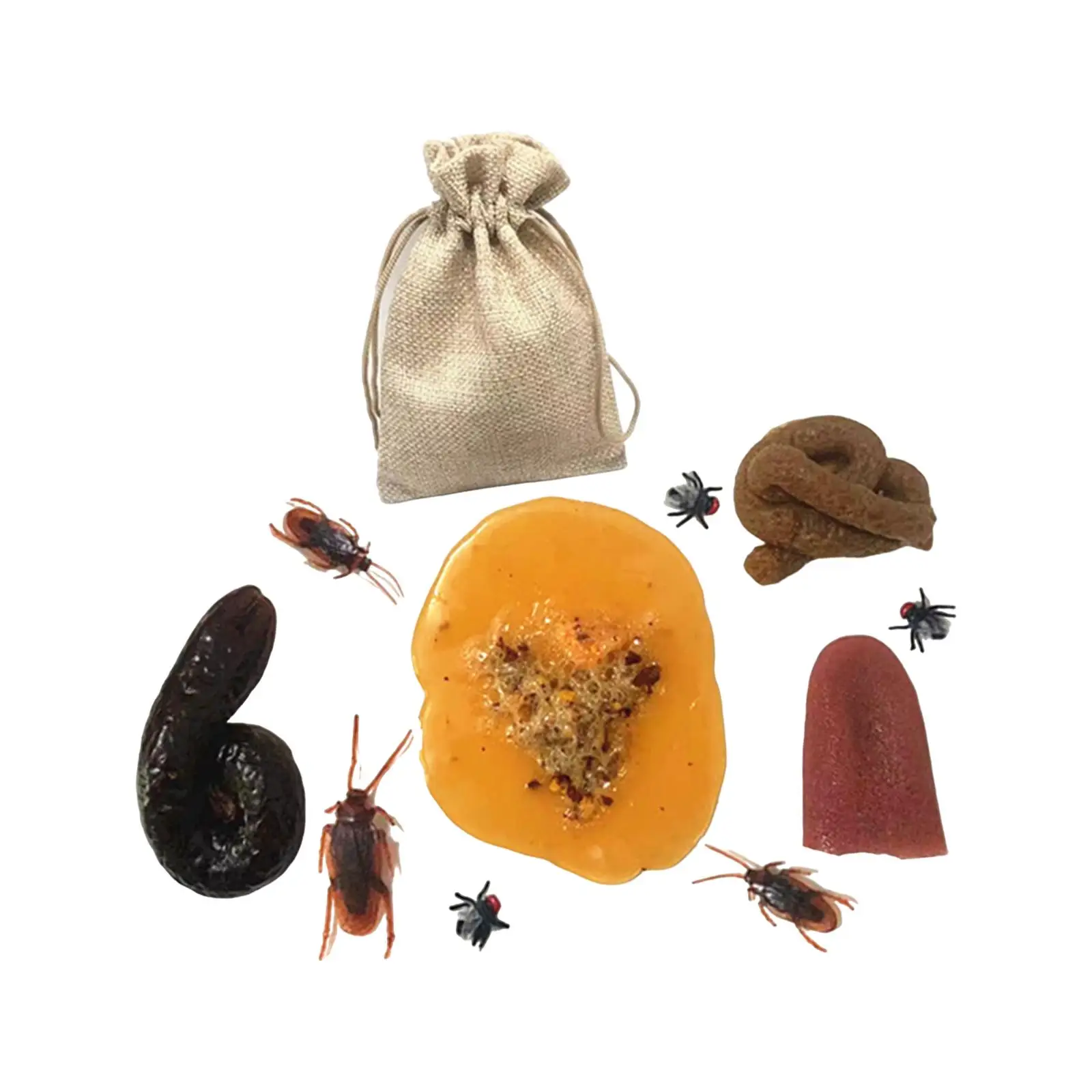 

Имитация уборки, трюк, игрушка, новинка с сумкой для хранения, модель уборки, искусственная Реалистичная мушка, Мушки для искусственных мушек, товары для Хэллоуина