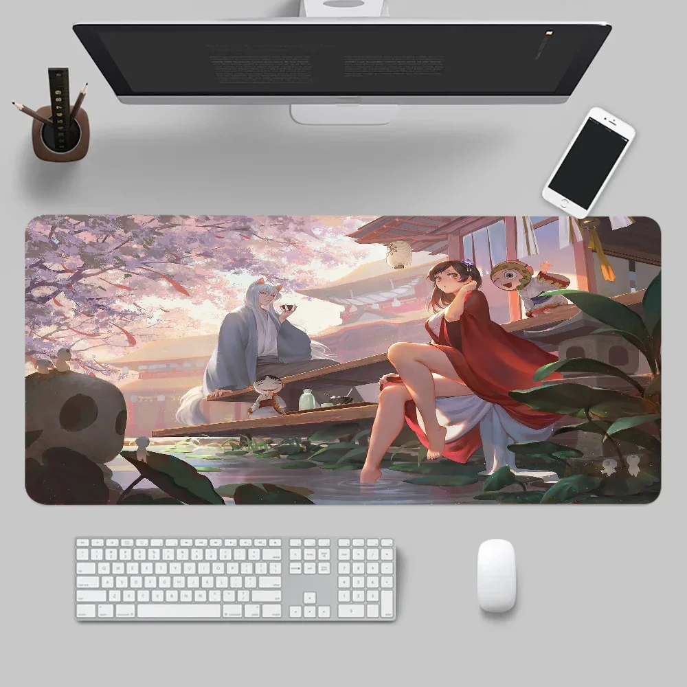 

XXL PC Gamer Mouse Mat Kamisama Hajimemashita Tomoe Large Gaming Mousepad Computer Mousepad Office Mausepad Keyboard Mat Deskpad