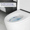 Smart Toilet with 1.28GPF Auto Flush Heated Seat，Toilet with Foot Kick Operation Night Light，One Piece Tankless Toilet 5