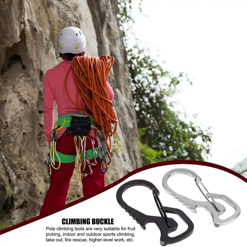 

Carabiner Clip Heavy Duty Climbing Buckle With Bottle Opener Heavy Duty Carabiners For Rock Climbing Rappelling And