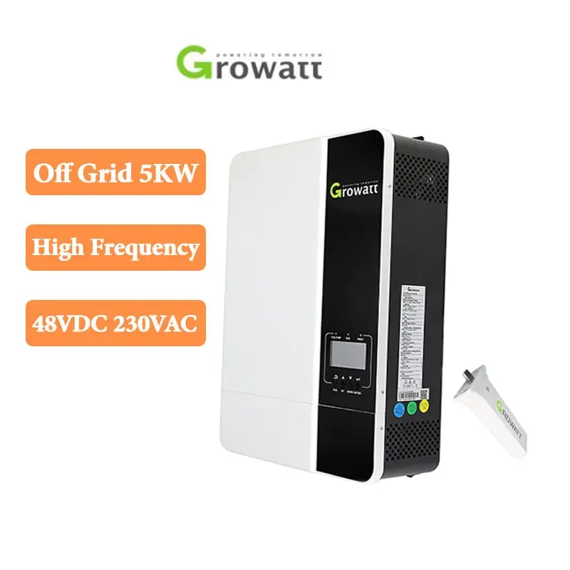 Gli Inverter Growatt Mppt 5Kva 5000W 48Vdc 230V Pv 450V 50/60Hz Inverter Solare Possono Funzionare Senza Batterie
