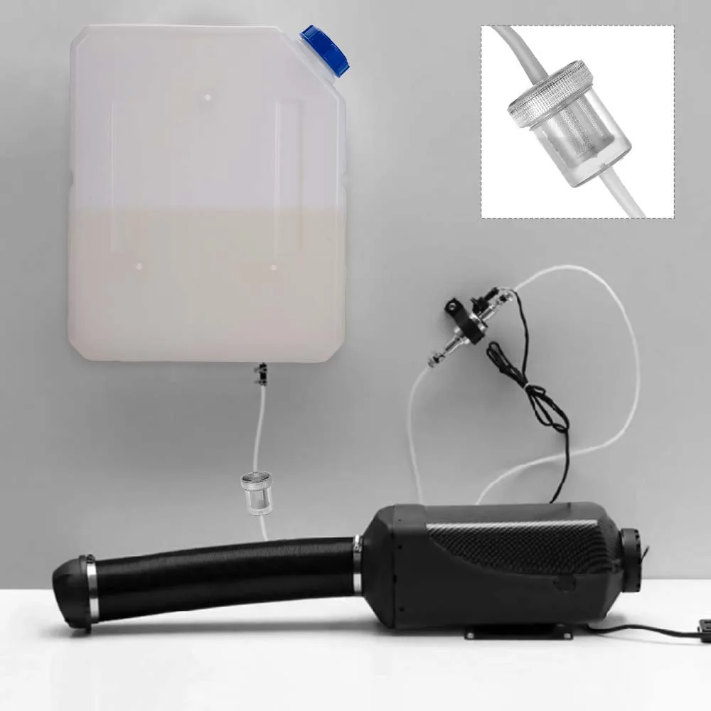 10L 두꺼운 플라스틱 연료 탱크 40cm 반투명 2KW 5KW 8KW 디젤 주차 히터 자동차 트럭 RV 보트 범용 금속 노즐