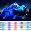 E-top DC12V 200ft Gemstone Christmas Light Outdoor Waterproof Led Point Lights 20CM Distance RGBW Led Lights for Amusement Rides 1