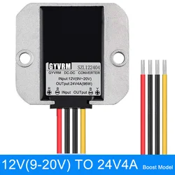 12V to 24V Boost Voltage Regulator - 72W Step - up Converter (CE RoHS Certified) - 24V (4A)