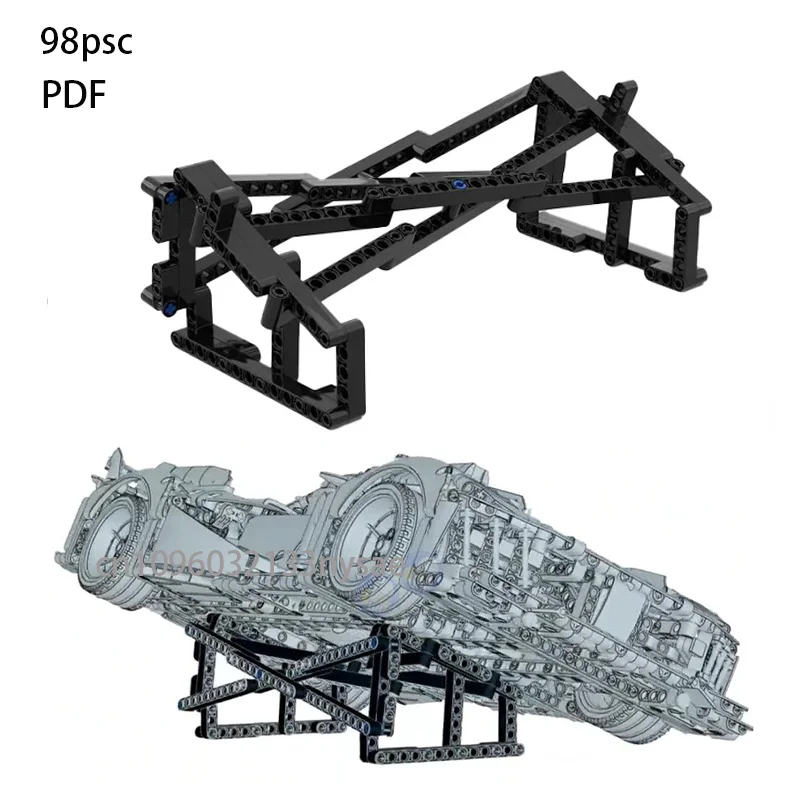 NEUER MOC Technischer Ausstellungsständer Passend für 42156 PEUGEOT 9X8 Mans Hybrid Hypercar Sportwagen Gebäude DIY Ziegel Spielzeug Geburtstagsgeschenk