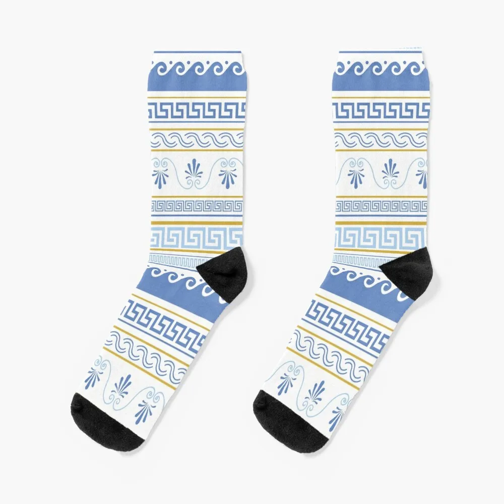 

Ancient Greek geometric pattern Socks Men's gift Boy Socks Women's