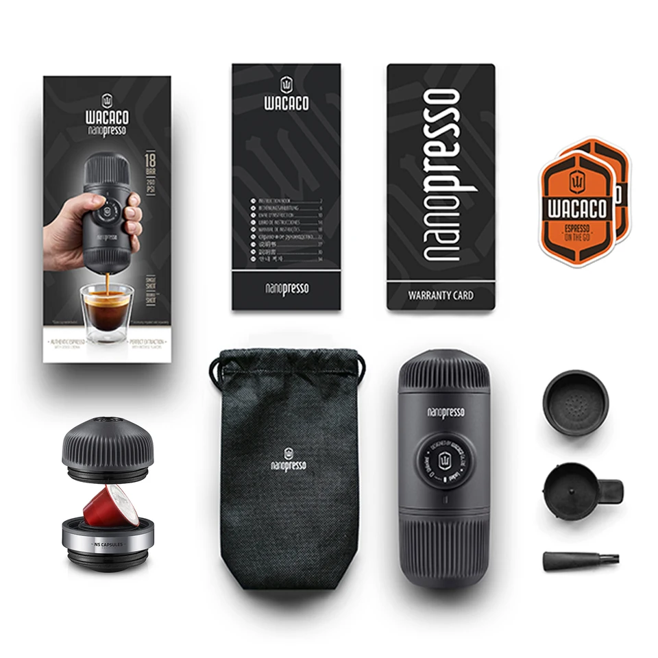 Wacaco Nanopresso ポータブル エスプレッソ メーカー NS アダプター