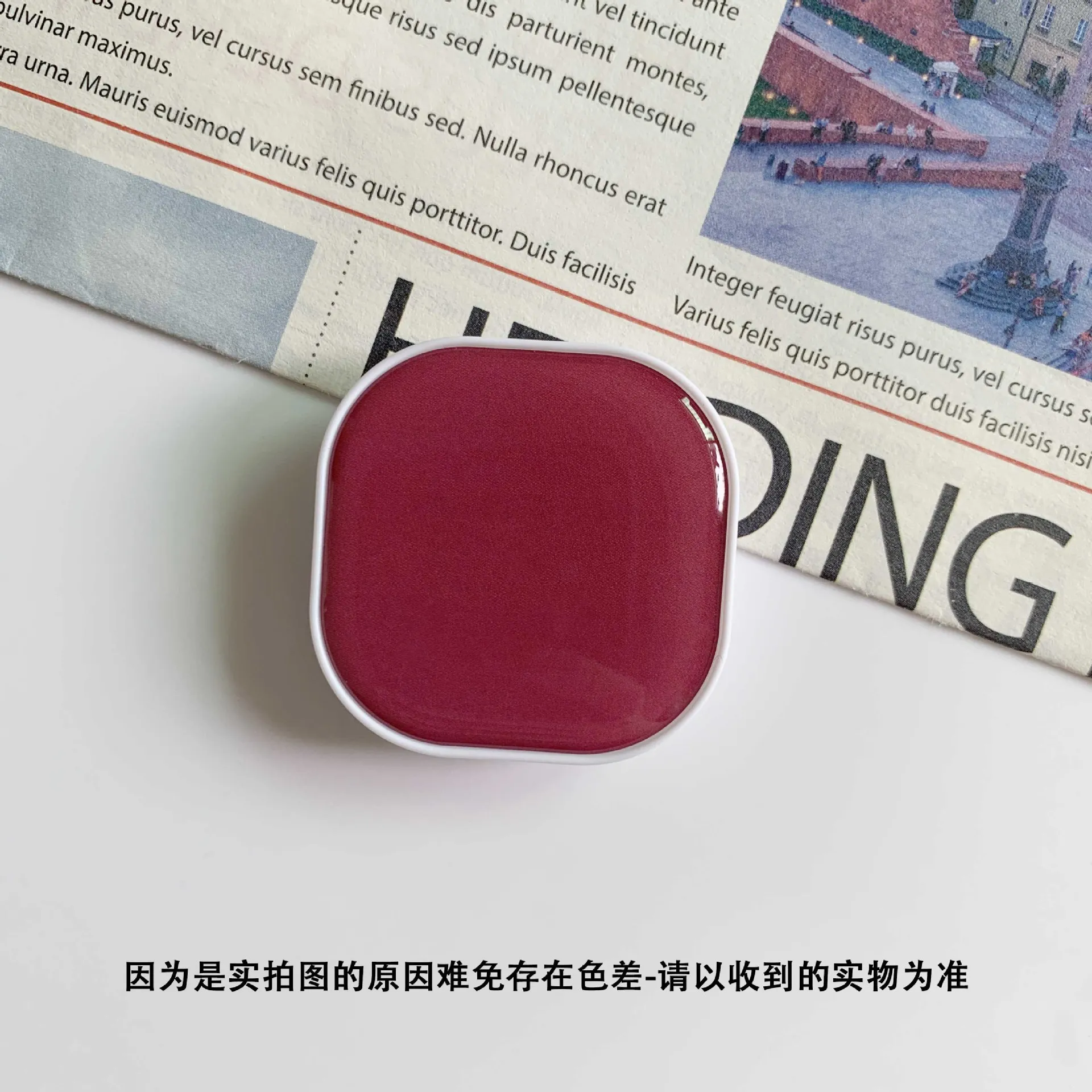 Chic Square Pop-Up Phone Grip and Stand Accessory