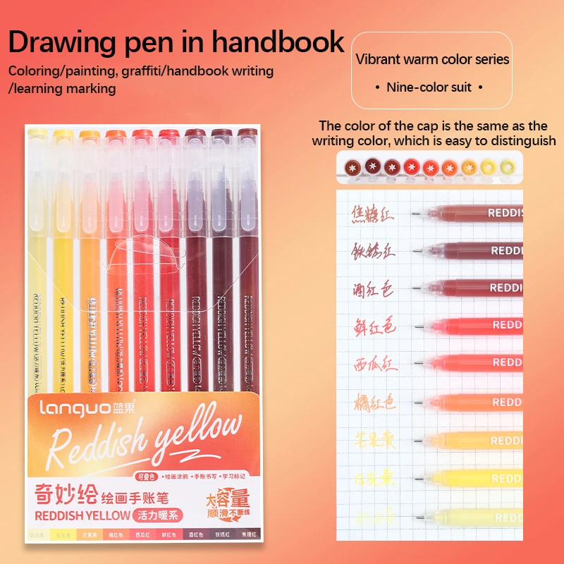 Morandi Color Gel Pen Set - Stylish Stationery