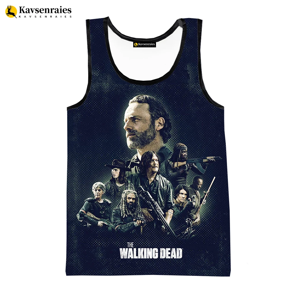

The Walking Dead 3D Printed Tank Tops Men Women Summer Fashion Casual Sleeveless Shirts Hip Hop Streetwear Oversized Tops Tees