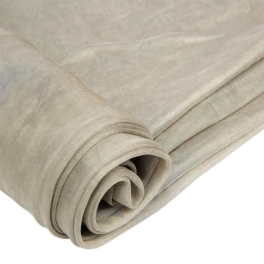 Silver Fiber Stretchable Fabric Radiation Protection Material Silver Conductive Fabric EMF Blocking For Mosquito Net
