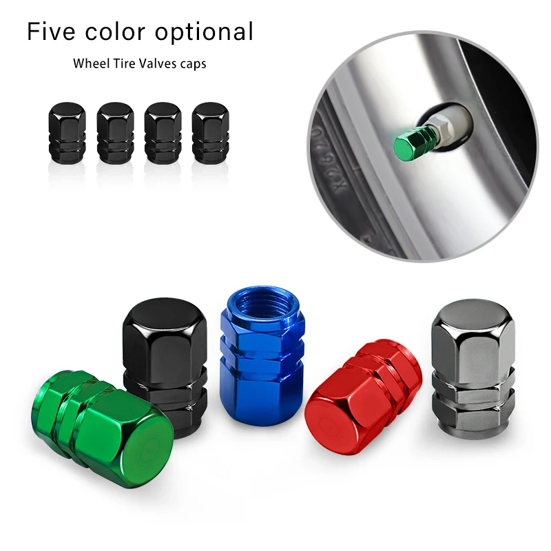4Pcs Car Tire Valve Caps Metal Tyre Air Stems Cover For Seat Cupra Leon