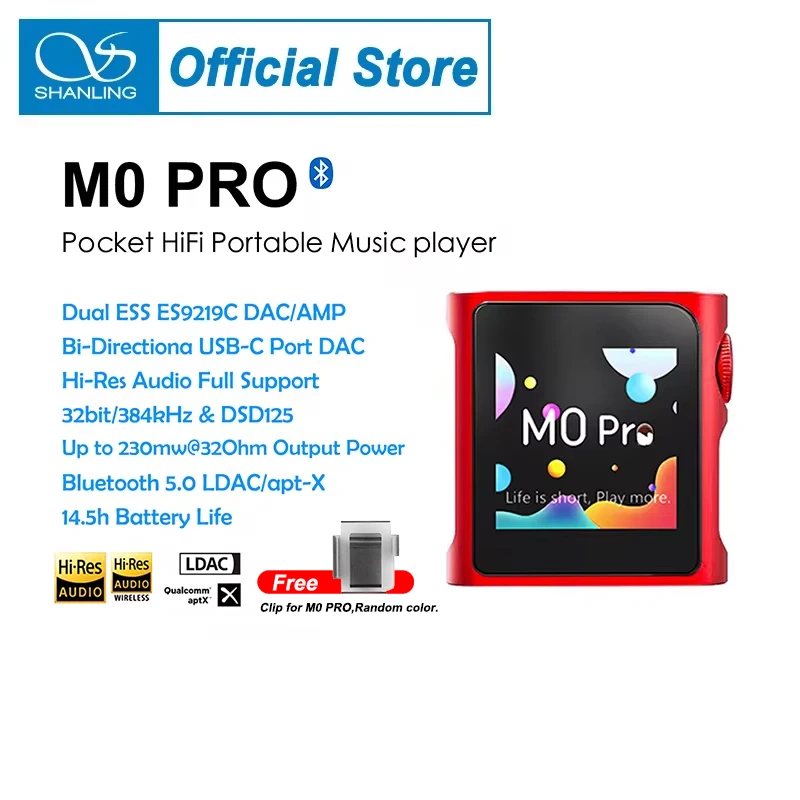 SHANLING-M0 proポータブルhi-レスミュージックプレーヤー,mp3,2