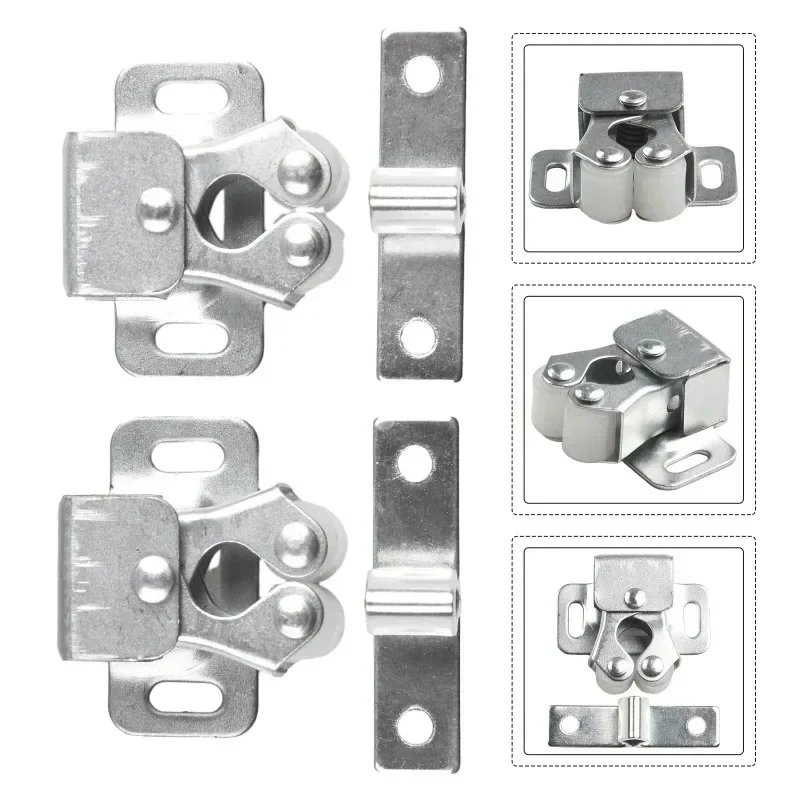 Description Picture 6 of itemZEXEF Cabinet Lock Operated Lck Buckle Bead Magnetic Padlock Wardrobe Door Clasp Spring Fixed Low Press the Home Adhesive