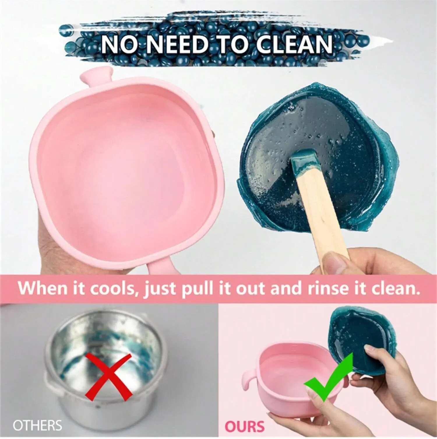 Multi-Purpose Hair Removal Wax Warmer Fast Heating Hot Wax Warmer Portable Electric Hot Heater Machine for Hair Removal