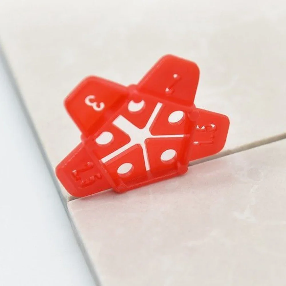 10-400Pcs 5In1 Professional Tile Spacers Clips Floor Wall Gap Leveling System Wedge Ceramic Leveling System Construction Tools tile spacers tile leveling clips tile leveling tools