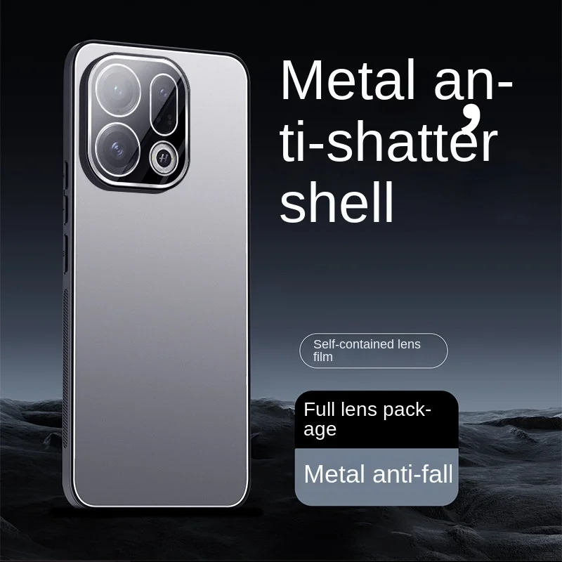 Enhanced Aluminum Alloy TPU Soft Case with Integrated Lens - Anti-Slip, Drop-Proof & Anti-Fingerprint