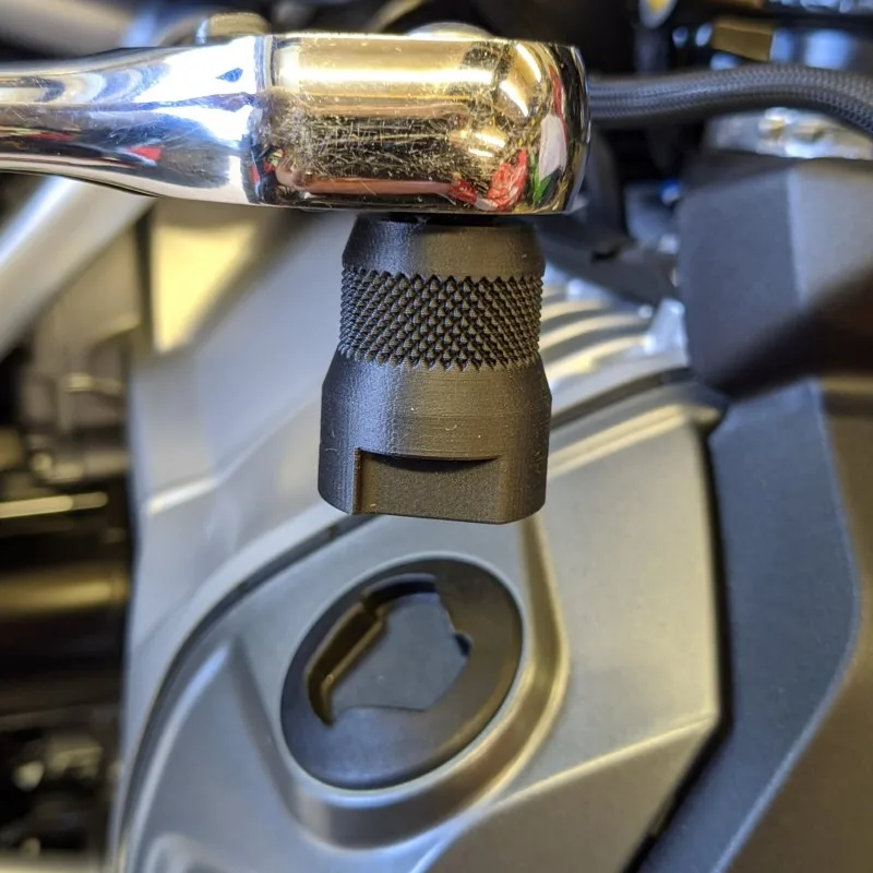 Motorcycle Accessories Oil Filler Cap 3/8" socket Removal Tool for BMW R1200 R1250 GS/R/RT/S/ST 04-22