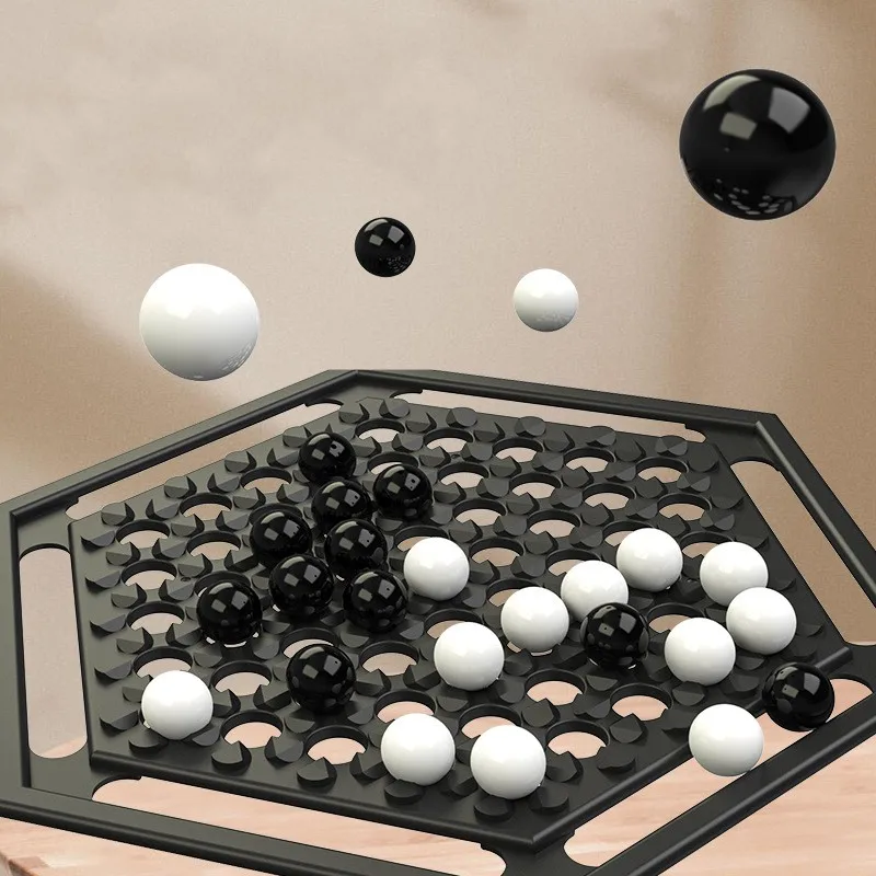25x25 Children's Track Logic Educational Game Chess Pair Battle Black And White 2 Player Game Thinking Brain Boosting Party Toys