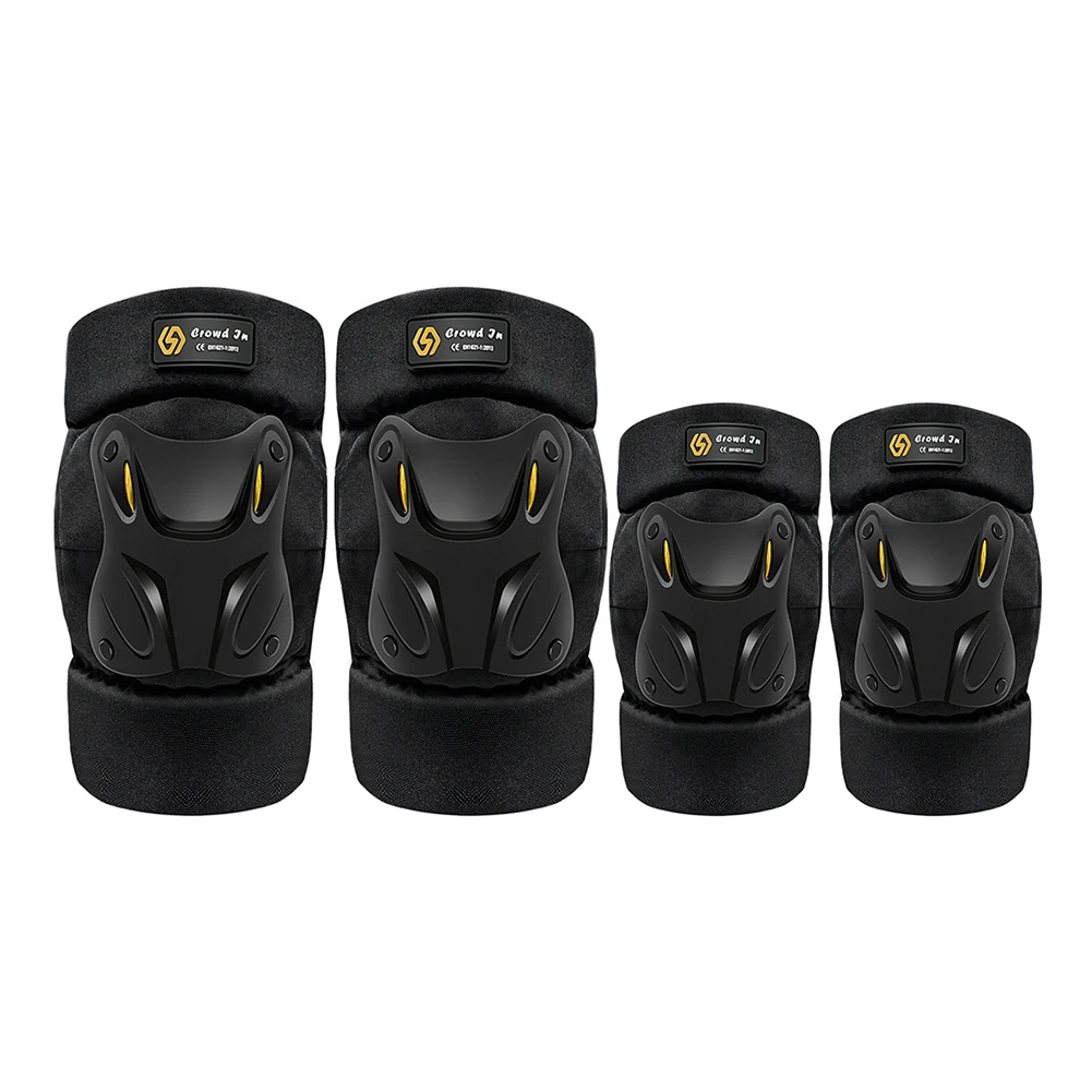 1 Pair Knee Elbow Protection Pads Shock Absorption Keep Warm Motorcycle Knee Elbow Pads Safety Protector for Outdoor Sports