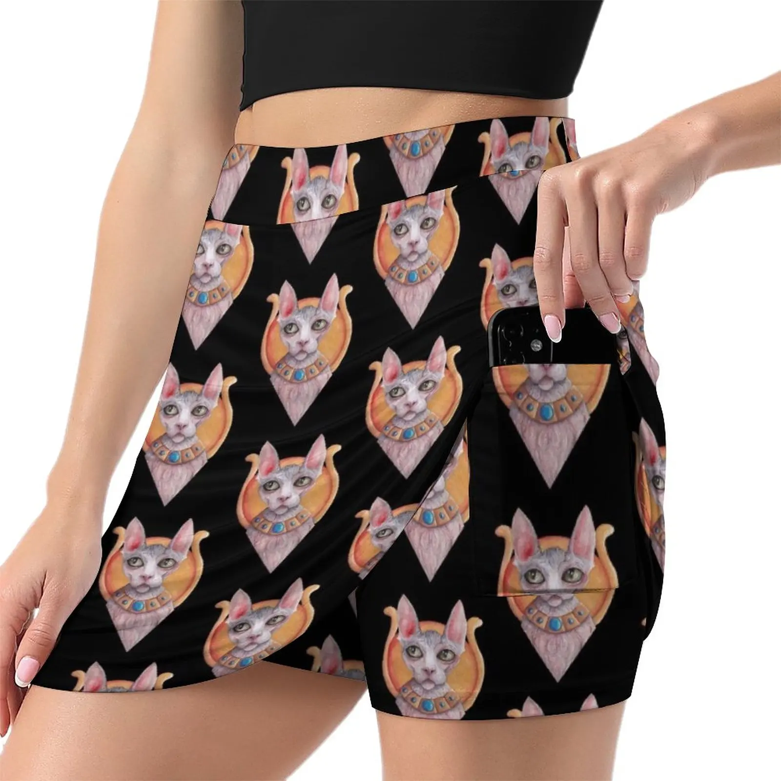 The Cat Goddess Light proof trouser skirt women's summer dress 2024 micro mini skirt extreme clothes