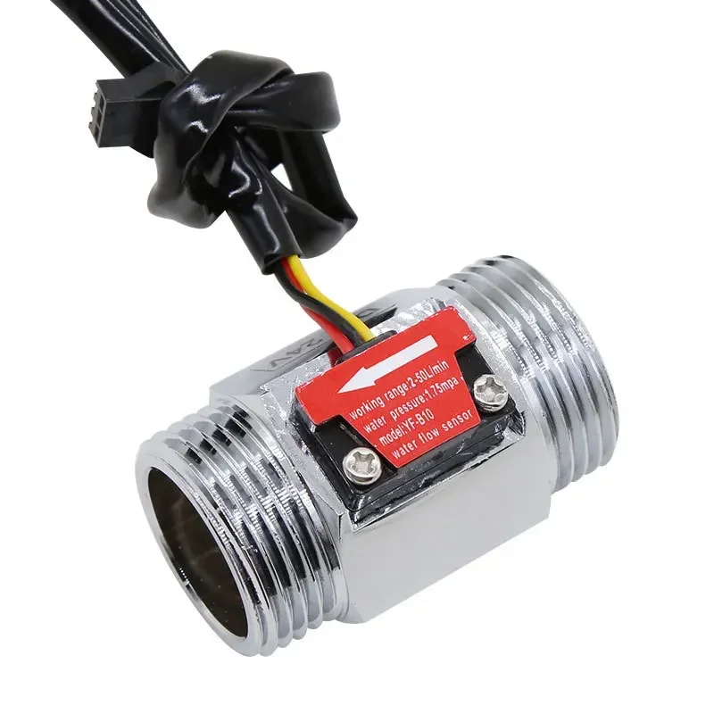 B10 Water flow sensor 1 inch external wire copper water flow sensor turbine meter B10