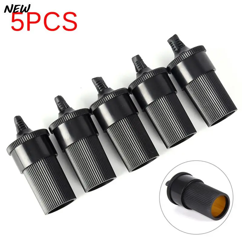 

5Pcs/Lot 12V 24V DIY Extension Female Cigarette Lighter Cord Inline Socket Connector Conversion Plug Car Accessory Wholesale