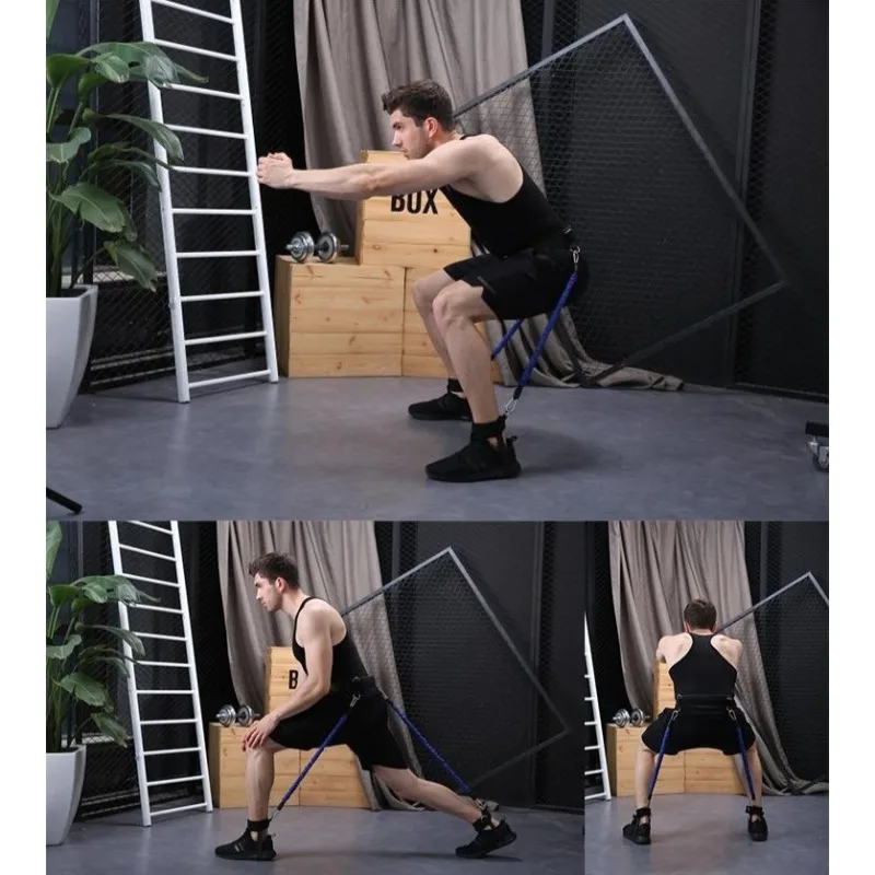 25LBS Boxing Rally Band Bounce Strength Trainer Waist and Abdominal Core Exercise Basketball Jumping Agility Rope Trainer