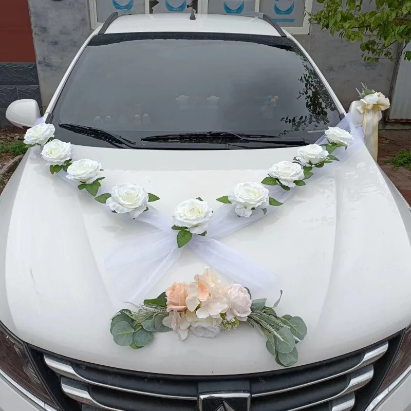 Wedding Car Decoration Flowers  Wedding Car Decoration Material