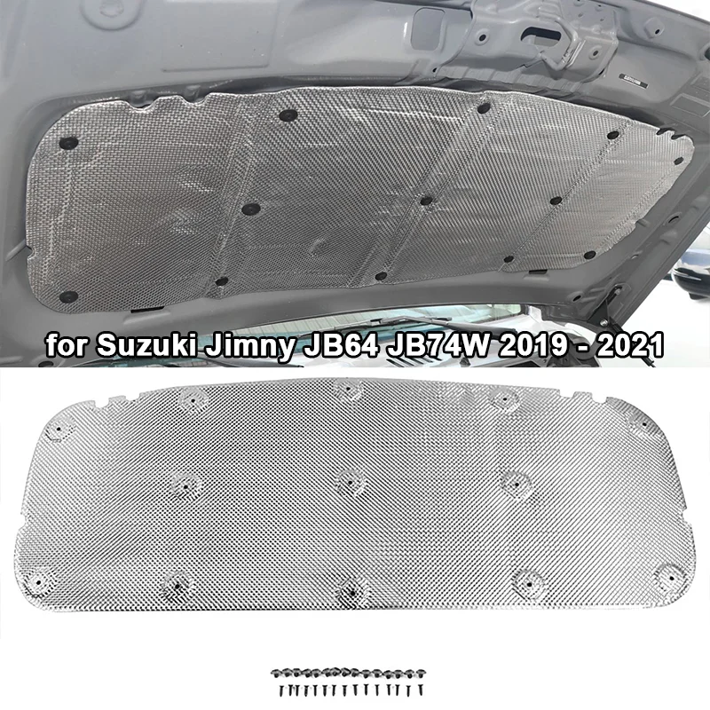 

Car Front Hood Sound Heat Insulation Pad Engine Soundproof Insulation For Suzuki Jimny JB64 JB74 2019-2022