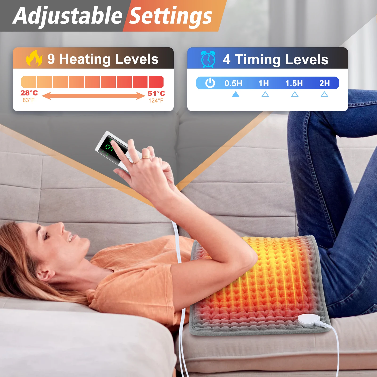 Electric Heating Blanket 58*29CM Electric Heating Blanket Heated Mat Electro Sheet Pad For Bed Sofa Warm Winter Thermal Blanket Warmer Home Use