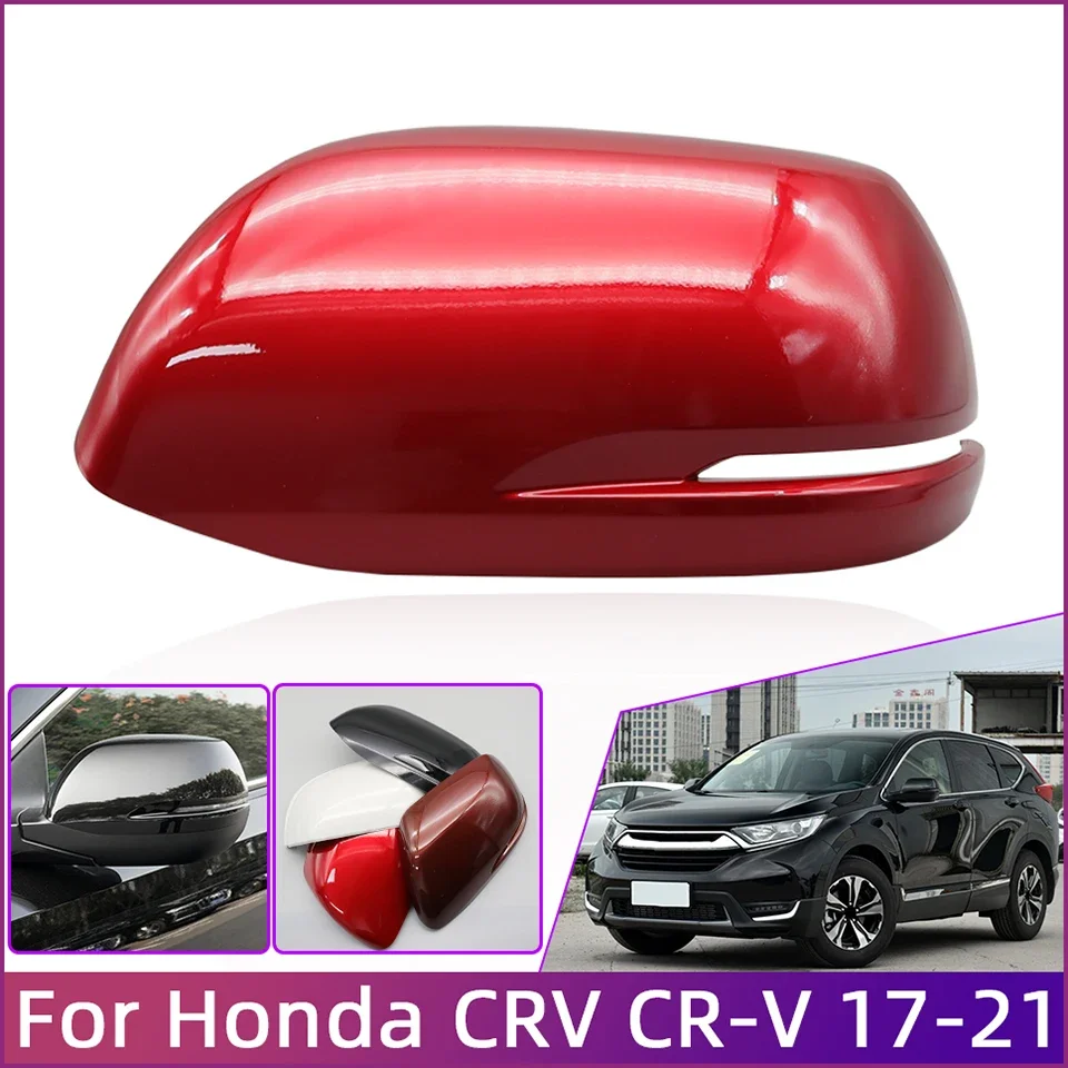 Rearview Mirror Cover Cap For Honda CRV CR-V 2017 2018 2019 2020 2021 With Turn Signal Shell Housing Mirror Cap Wing Mirror