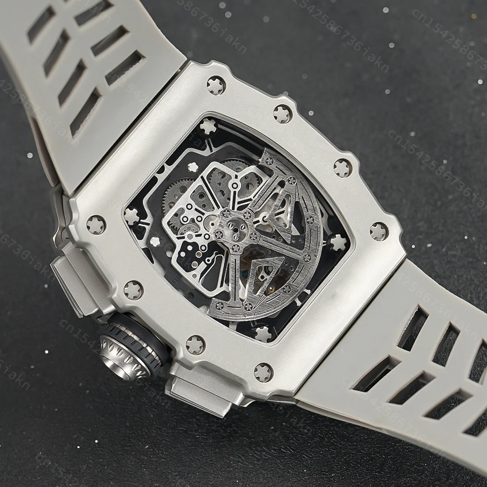 2022 Fashion New Men's Automatic Watch Stainless Steel Material Rubber Strap Sapphire Glass Mirror Casual Sports Waterproof