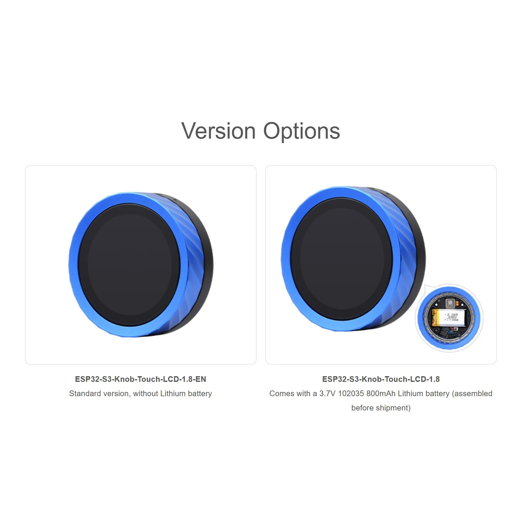 ESP32-S3 1.8 Inch Knob Display Development Board 262K Colour Multi-functional Capacitive Touch Knob Screen With Metal Case, Supports 2.4GHz Wi-Fi (802.11 B/g/n) And Bluetooth 5 (LE) And Classic