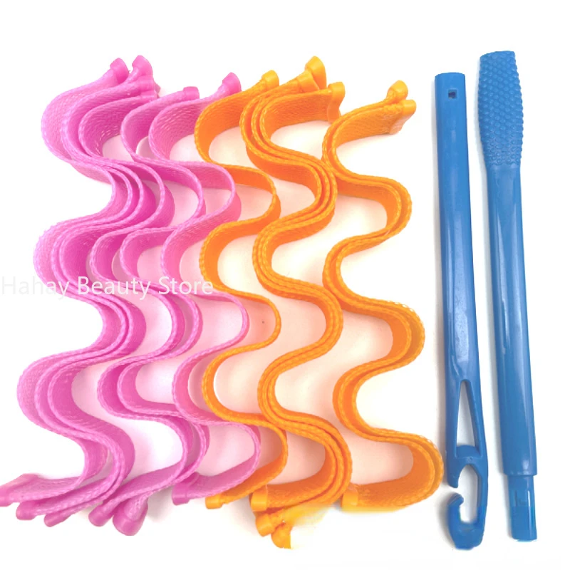 Heatless Hair Curlers Magic Wave Formers Spiral Hair Rollers Wavy 12pcs Women Hairstyle Roller Styling Tools