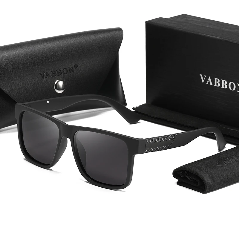 Men's Fashion Sports Car Sunglasses Square Full-frame Driving Polarizer 1058