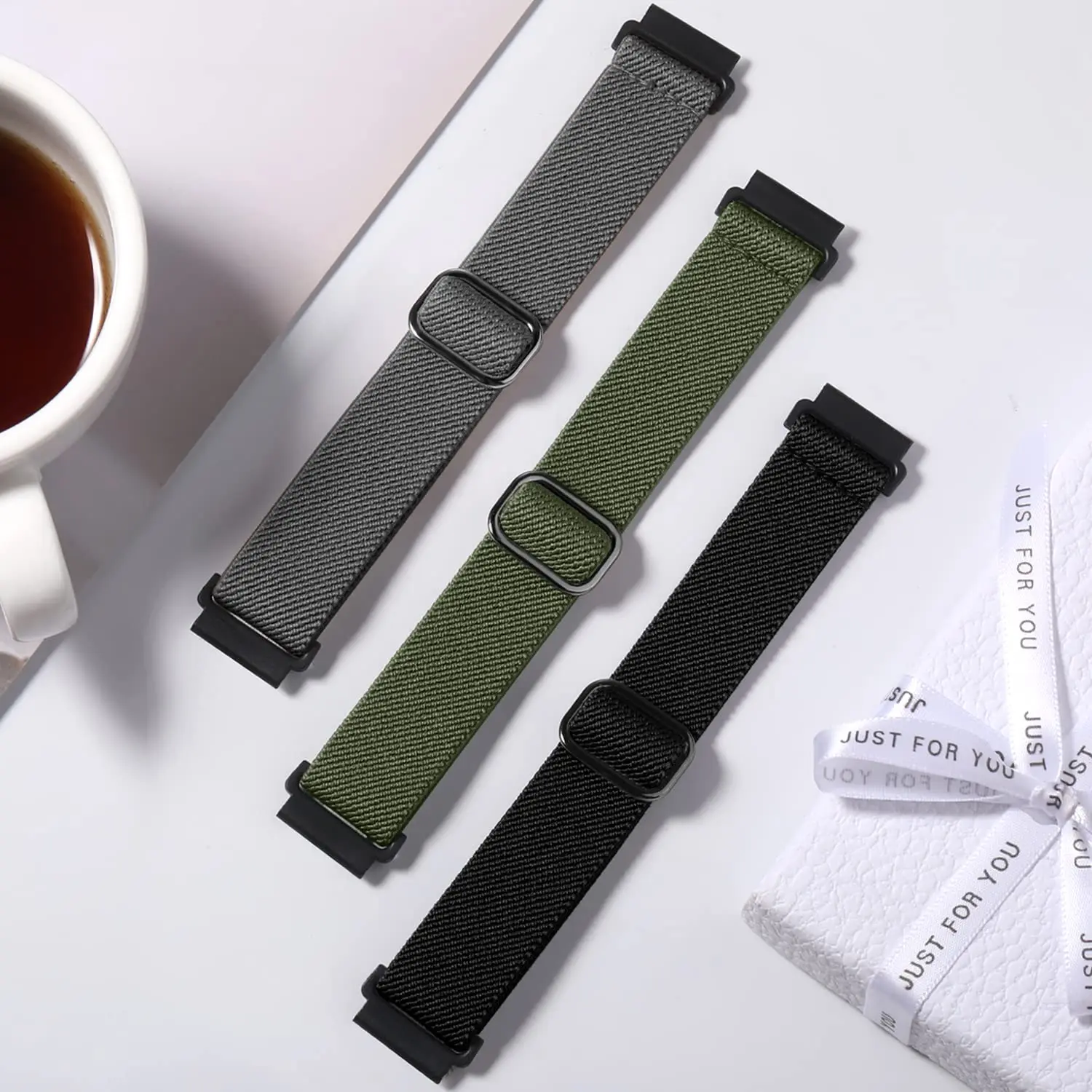 Versatile Nylon Elastic Wristband Bracelet - 20mm/22mm Strap