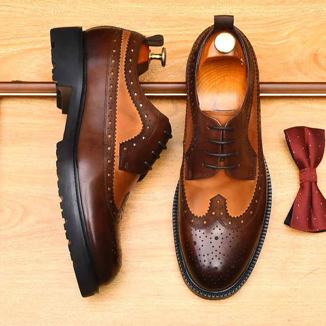 Scarpe Eleganti Da Uomo Di Design Di Lusso In Vera Pelle Con