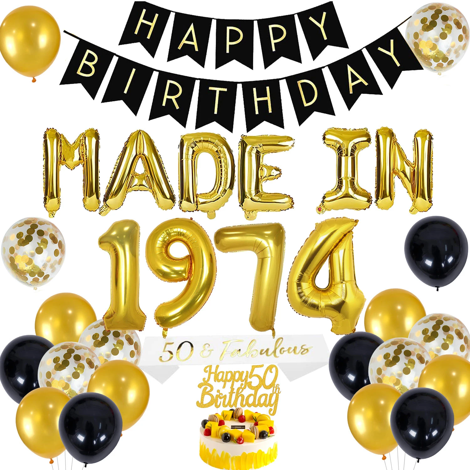  Cartel de feliz cumpleaños 60 de oro rosa, telón de fondo de  globos de confeti de 60 años, decoraciones temáticas para mujeres de 60 años,  suministros de cumpleaños, regalos de fondo