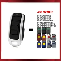 For MUTANCODE II/T/T-8/MINI Garage Door Remote Control Compatible With MASTERCODE MV1 MV12 MV123 Electric Gate Control 433.92MHz 1