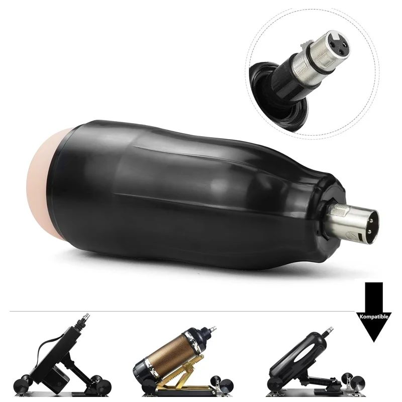 Sex Machine Attachments Male Masturbators Cup 3XLR Connector for Men Realistic Pussy Pocket Cat Adult Sex Toys sex toy male masturbation cup