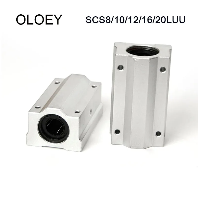 

2/4PCS Linear Motion Ball Bearing Slide Block Bushing SC8LUU SCS8UU SC10LUU SCS12LUU 16UU 20LUU Linear Shaft CNC 3D Printer Part