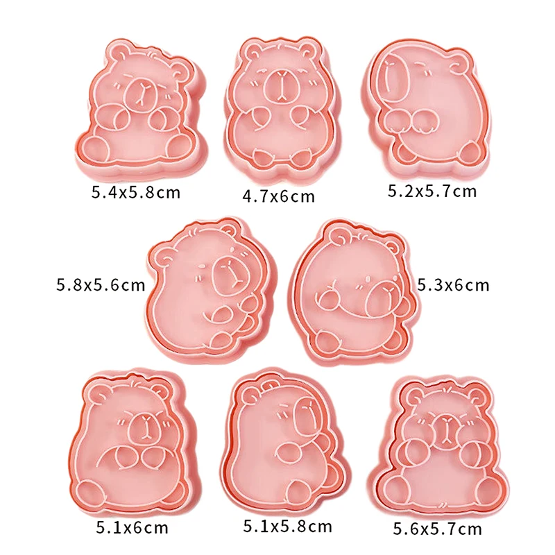 Cartoon Capybara Shaped Cookie Cutter Kit Animal Fondant Biscuit Mold Cake Decoration Tools Baking Accessories Kitchen Gadget cookie cutter baking mold cookie mould baking decorating tools
