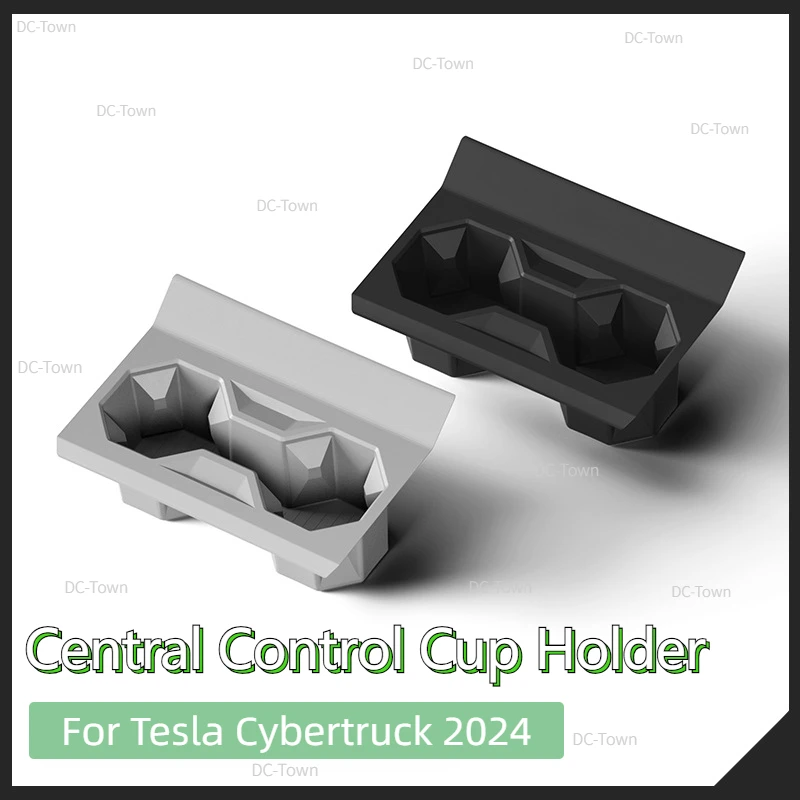 

For Cyber Pickup Truck Central Control Water Cup Limiter Silicone Water Cup Cover for Tesla Cybertruck 2024 Interior Accessories