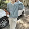 Casual Single-breasted Cardigan Autumn Winter Korean Solid Color Female Clothing Commute Basic Stylish Pockets Knitted Sweaters 2